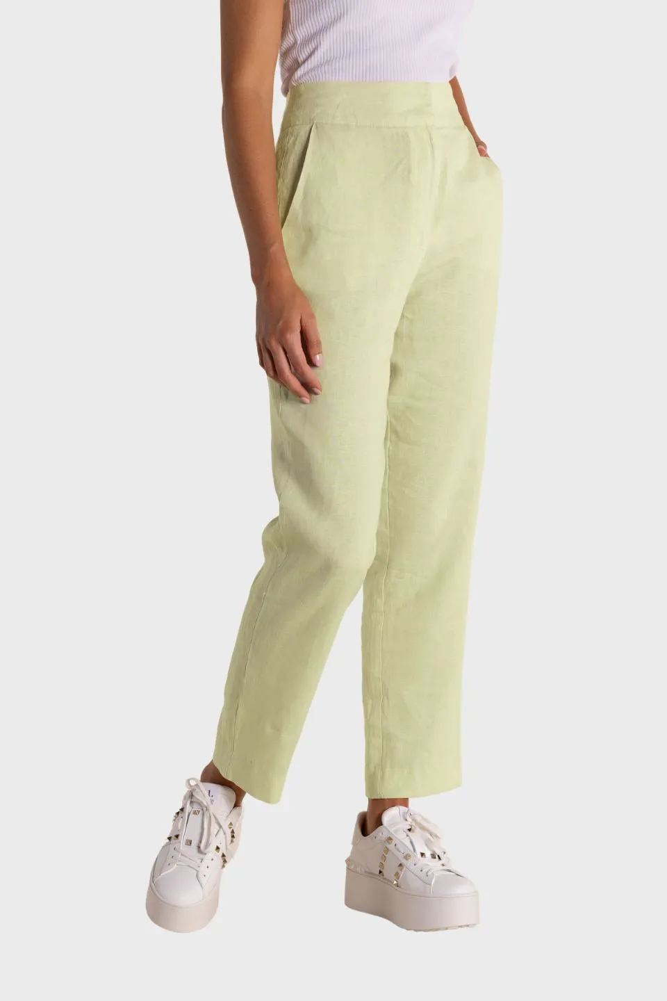 7/8 Linen Blend Pant