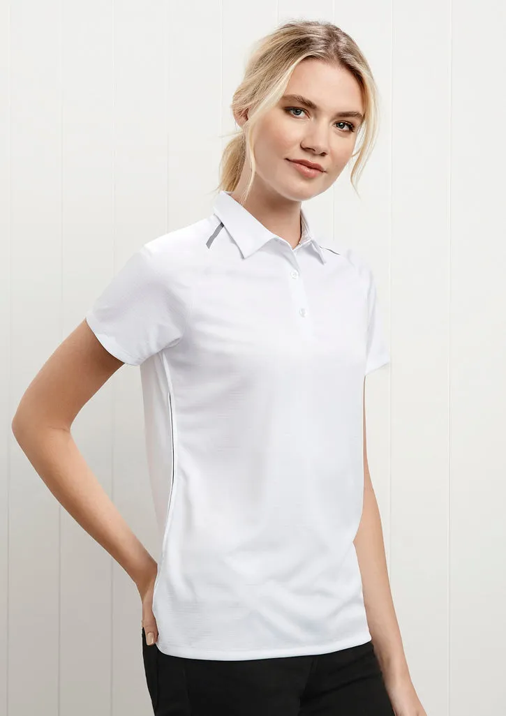 Academy Ladies Polo - Silver/Charcoal - 10 - Biz Collection