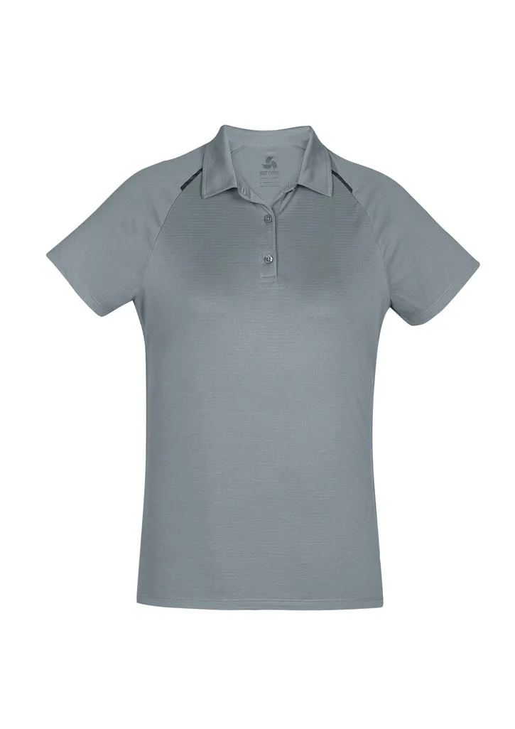 Academy Ladies Polo - Silver/Charcoal - 10 - Biz Collection