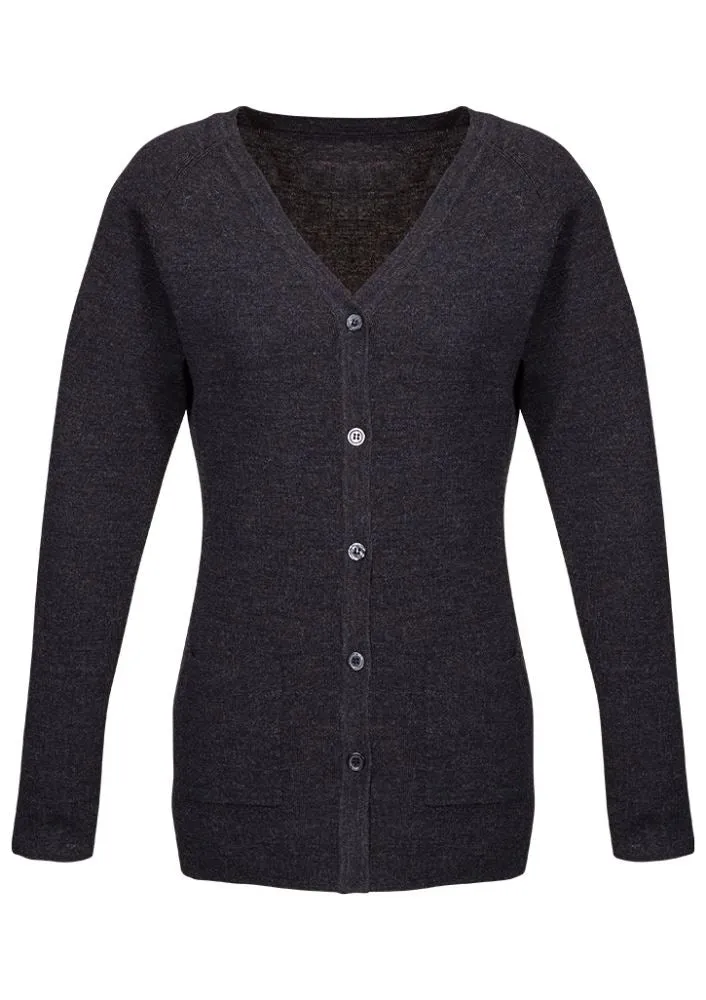 Advatex Ladies Varesa Cardigan - Charcoal - Large - Biz Collection