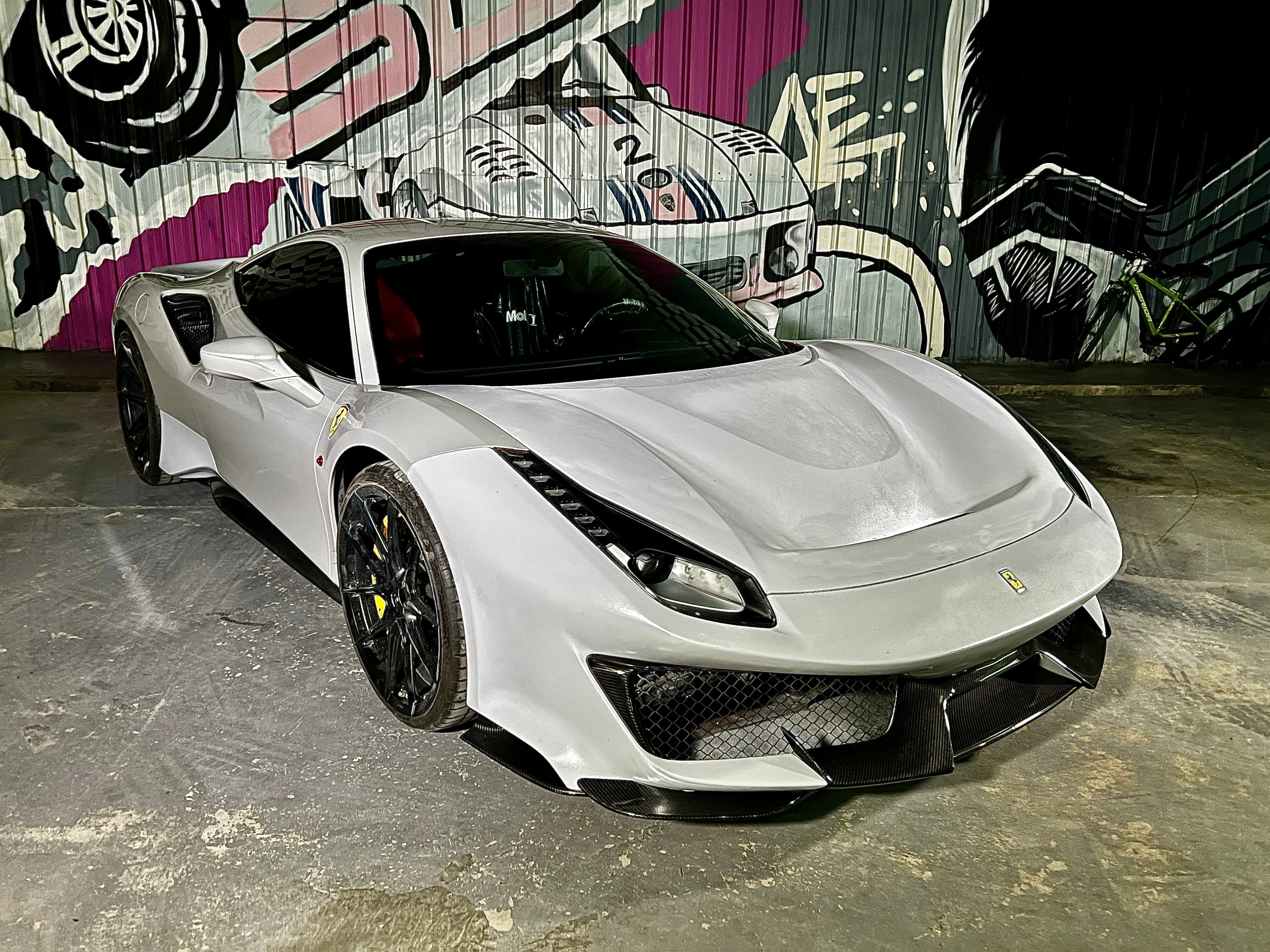 Aero Republic 1:1 Pista Style Side Skirts for Ferrari 488 GTB & Spider Carbon Fiber / FRP