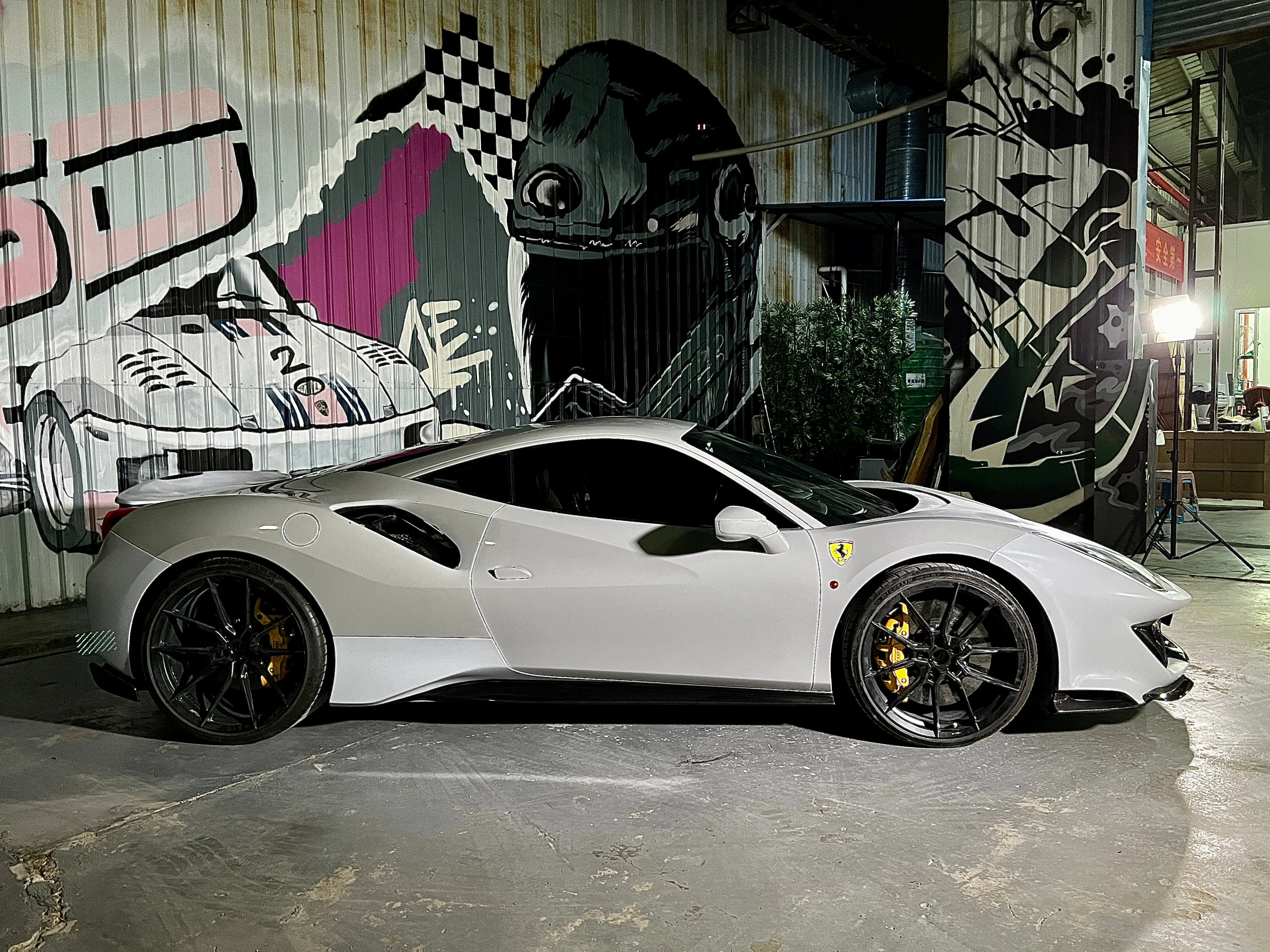 Aero Republic 1:1 Pista Style Side Skirts for Ferrari 488 GTB & Spider Carbon Fiber / FRP