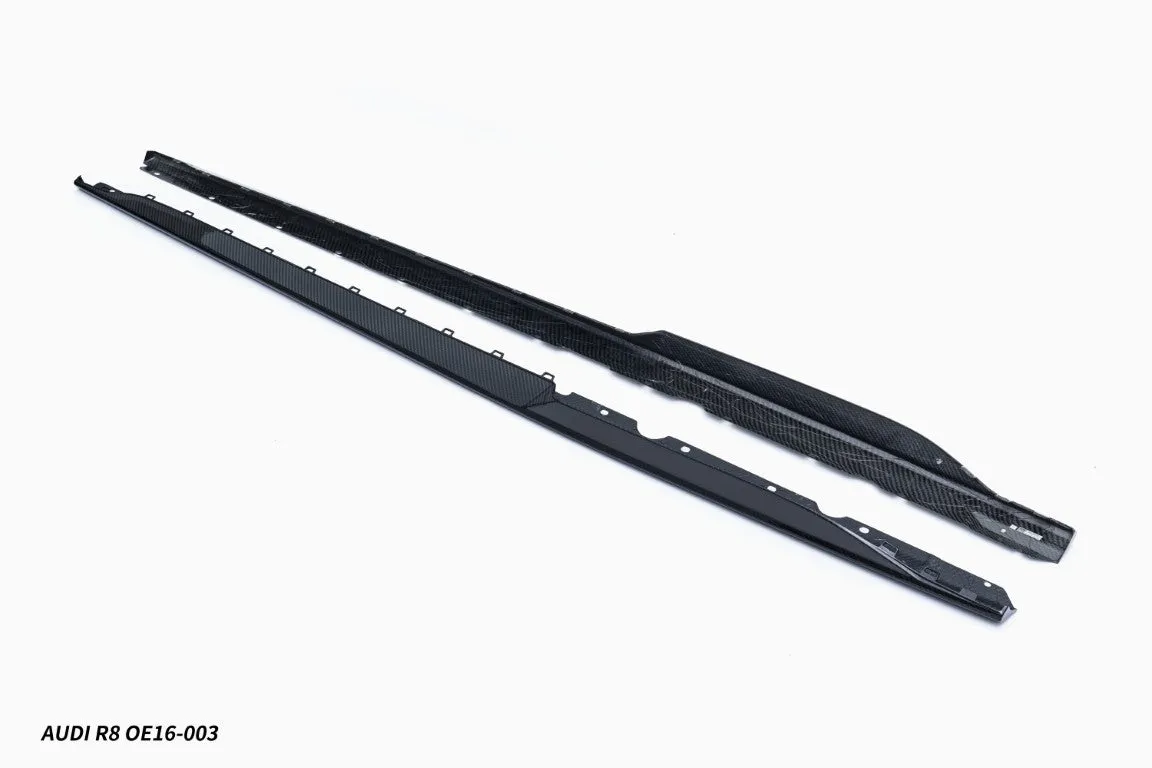 Aero Republic Facelift Style Side Skirts Extensions for Audi R8 Gen 2 2016-2023 Carbon Fiber/PP