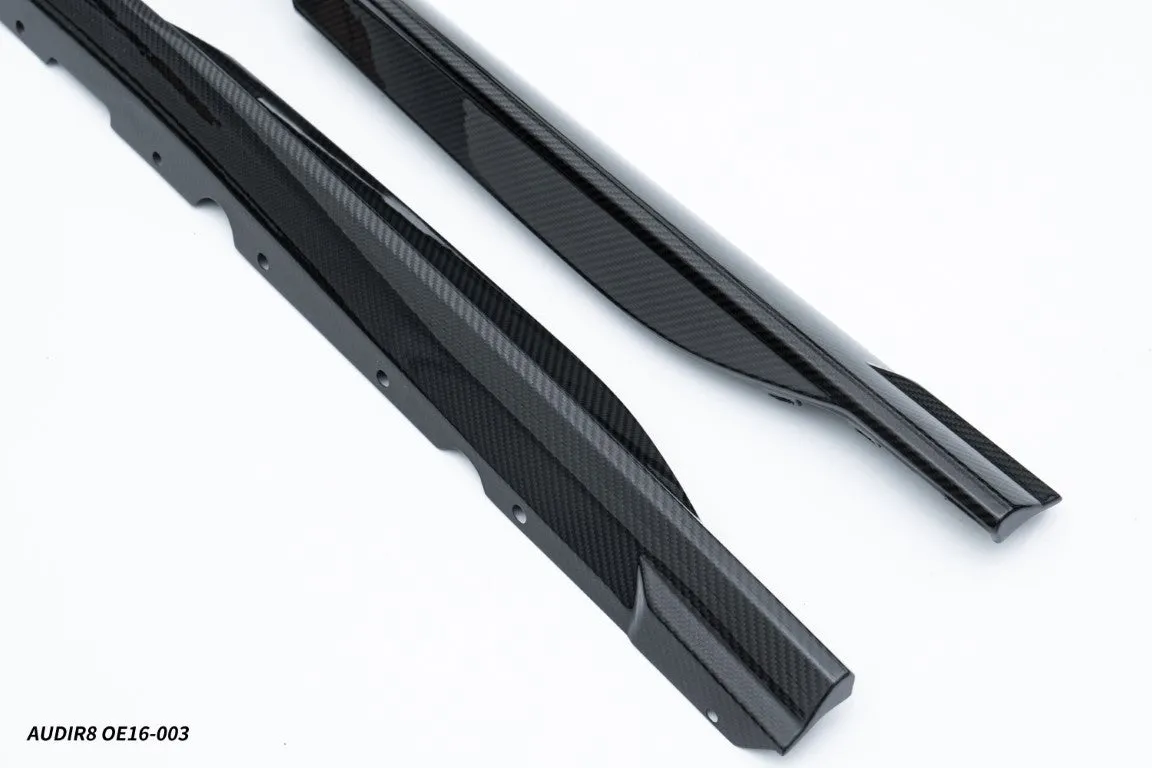 Aero Republic Facelift Style Side Skirts Extensions for Audi R8 Gen 2 2016-2023 Carbon Fiber/PP