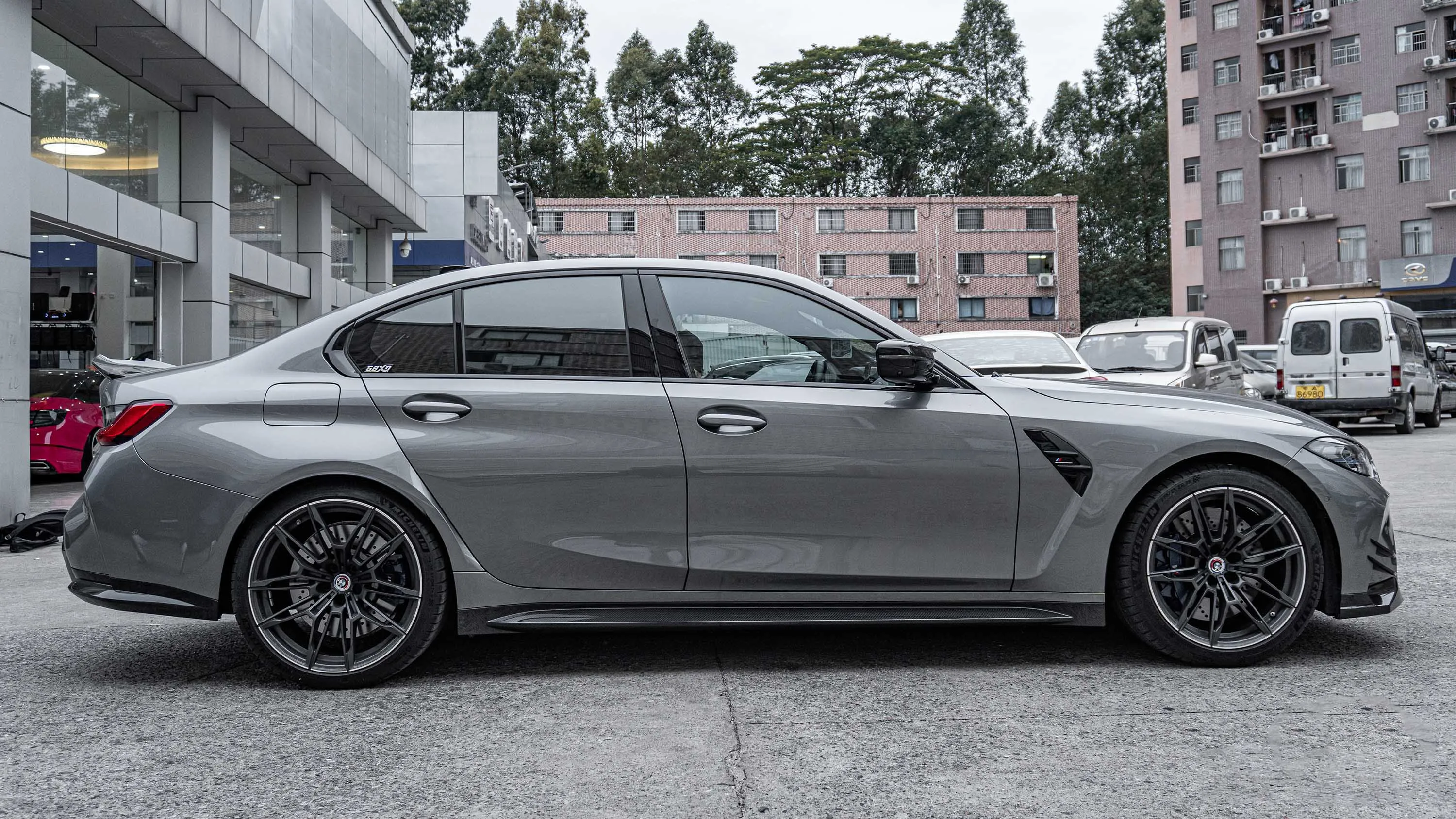 Aero Republic OE Style Side Skirts for BMW M3/C/CS G80 G81 & M4/C/CS G82 G83 Carbon Fiber