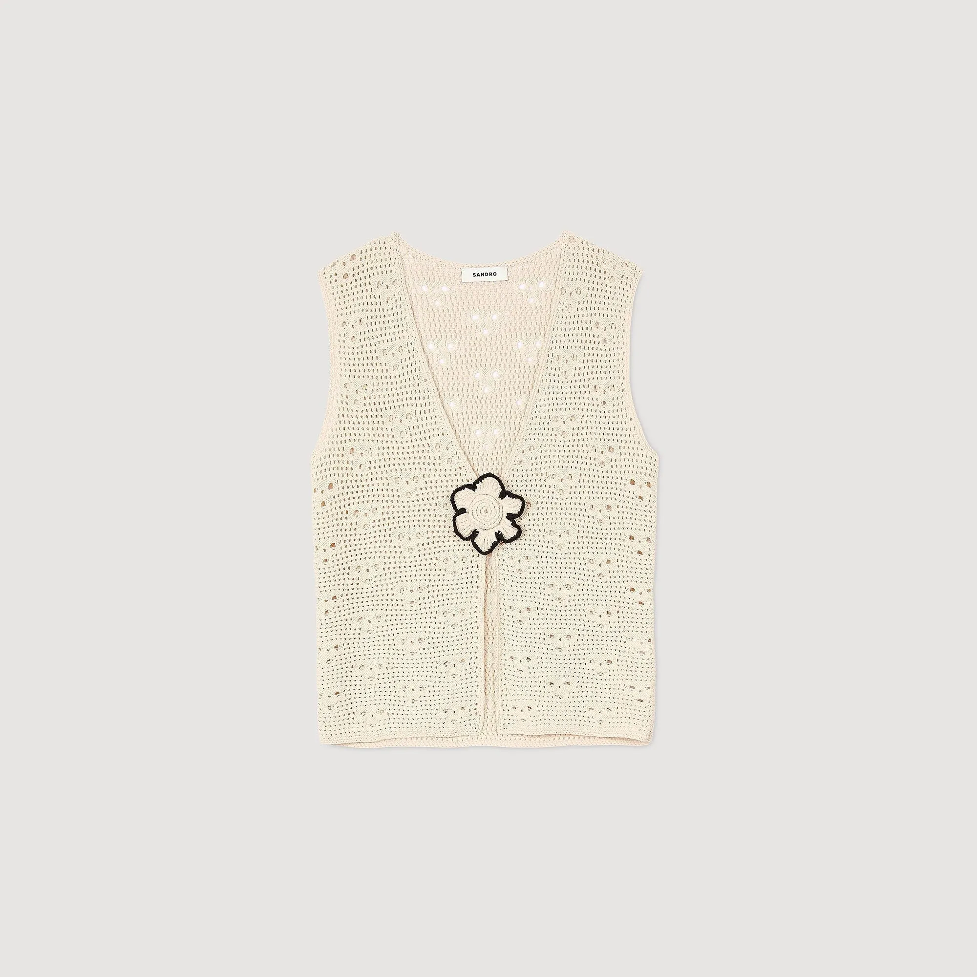 Anouck Crochet Cardigan Ecru