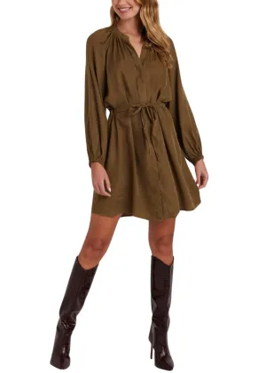 Belted Raglan Mini Dress