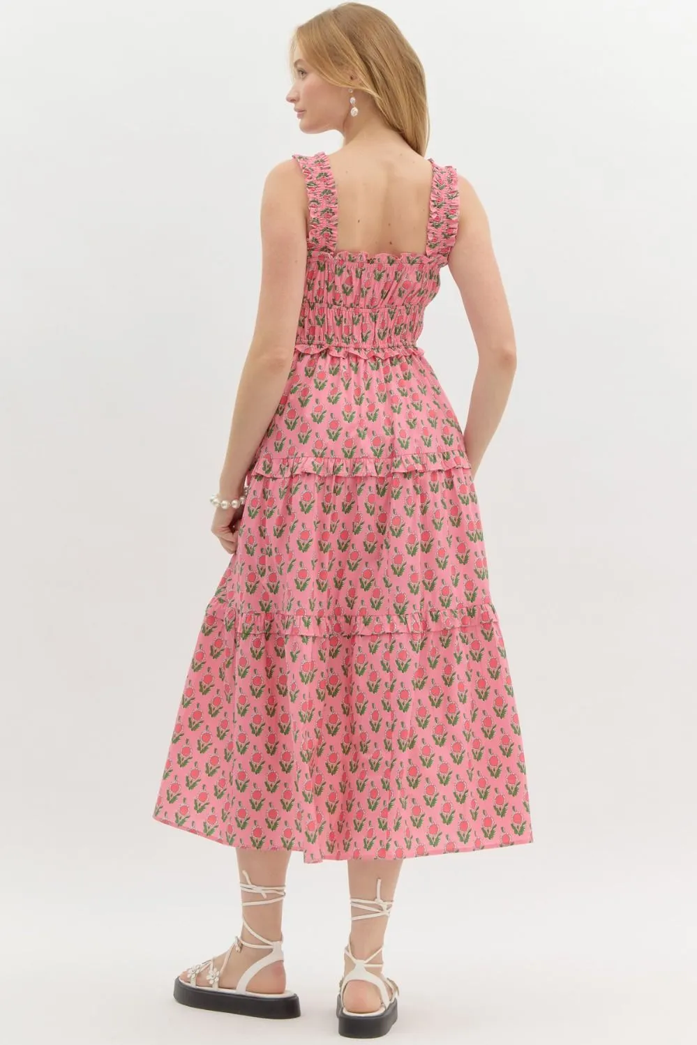 Blooming Aura Midi Dress