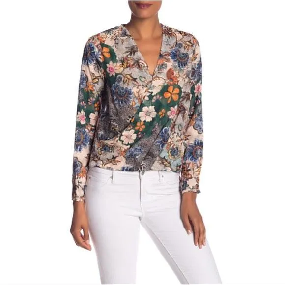 Blooming V Neck Floral Blouse