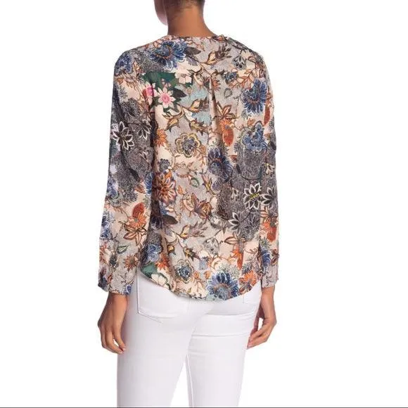 Blooming V Neck Floral Blouse