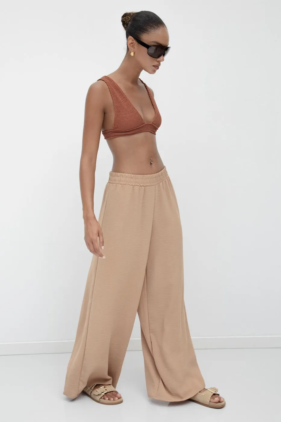 Camel Loose Pants
