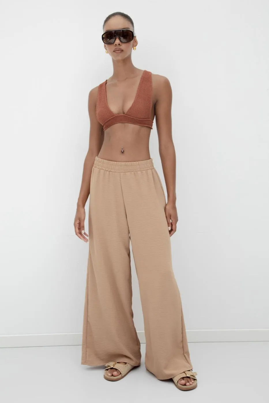 Camel Loose Pants