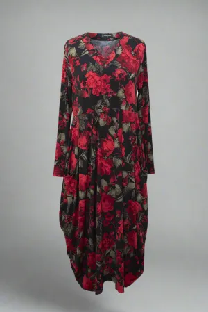 Carly Dress - D1600 - Red Rose