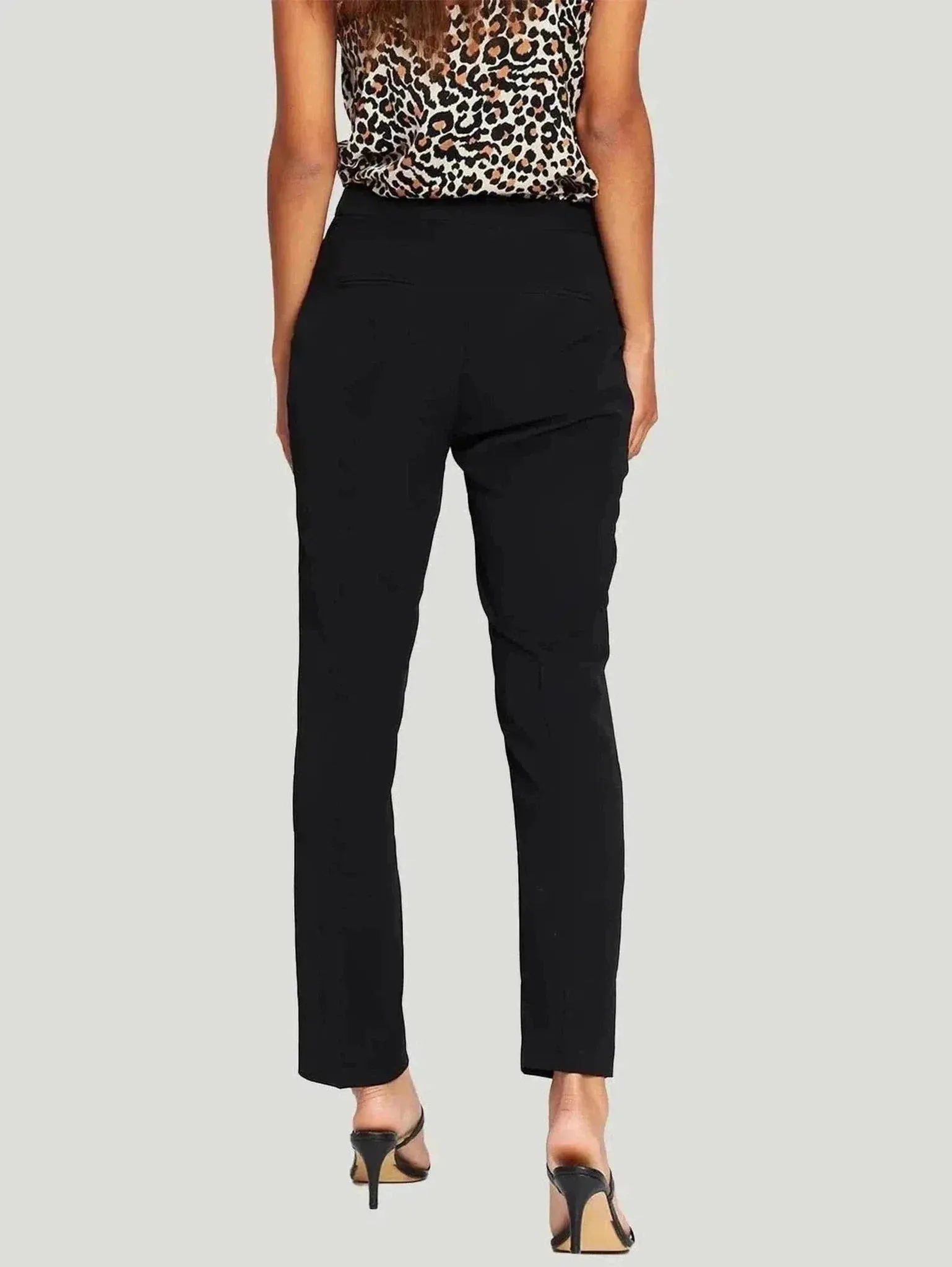 Chic High-Waist Straight-Leg Pants | Premium Fabric Blend | Effortlessly Stylish for Work & Evening Wear | One Posh Closet