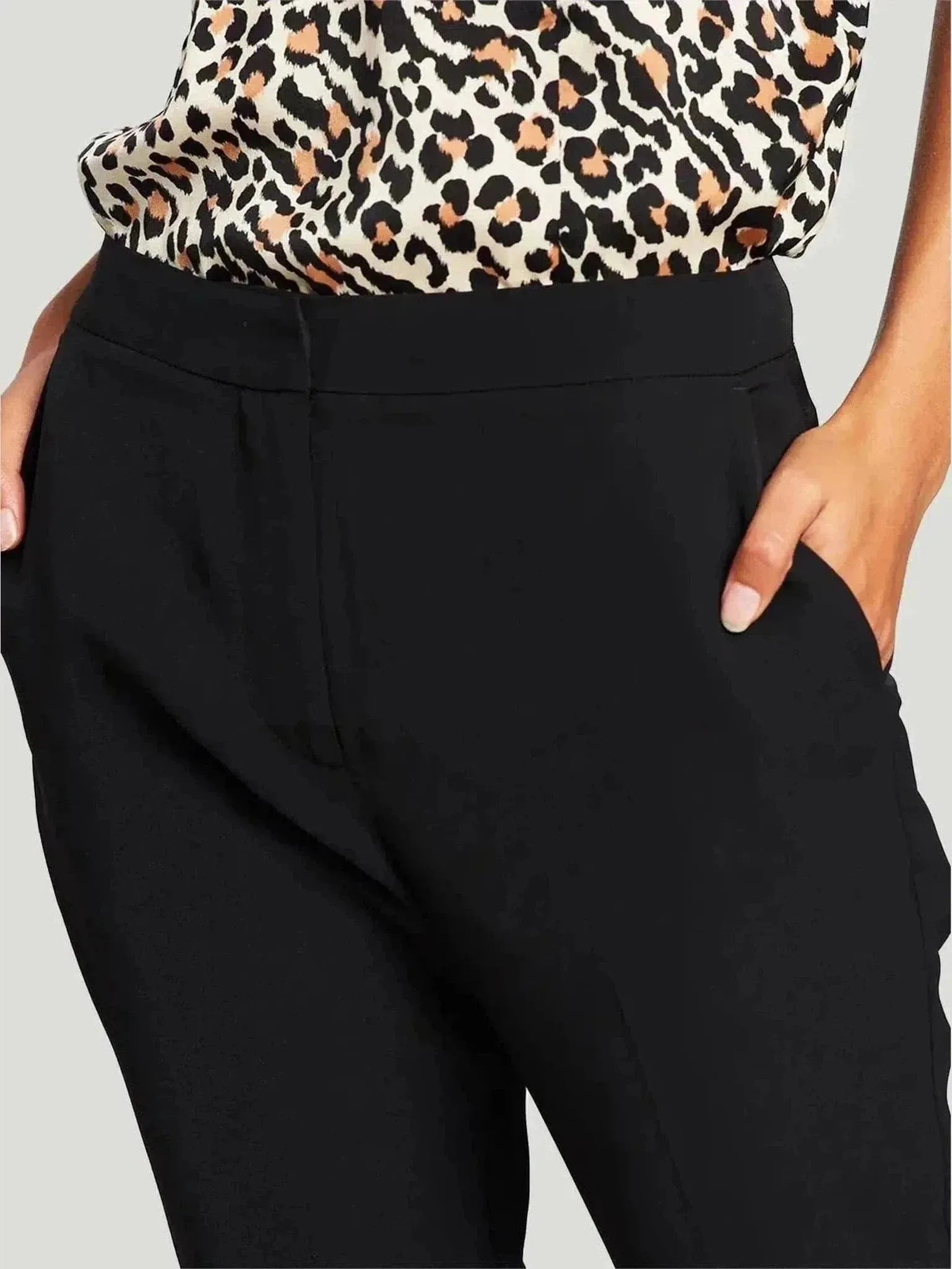 Chic High-Waist Straight-Leg Pants | Premium Fabric Blend | Effortlessly Stylish for Work & Evening Wear | One Posh Closet