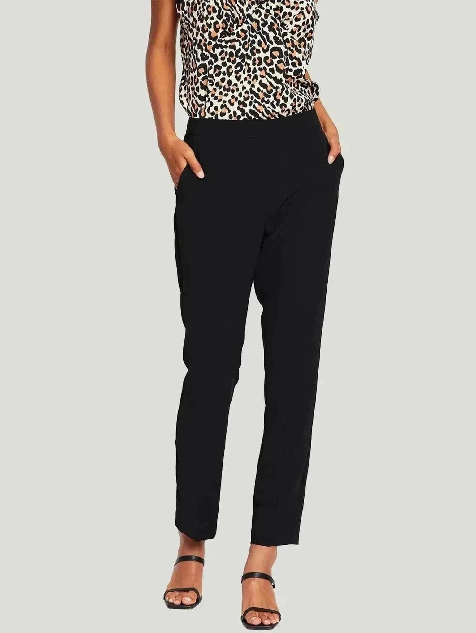 Chic High-Waist Straight-Leg Pants | Premium Fabric Blend | Effortlessly Stylish for Work & Evening Wear | One Posh Closet