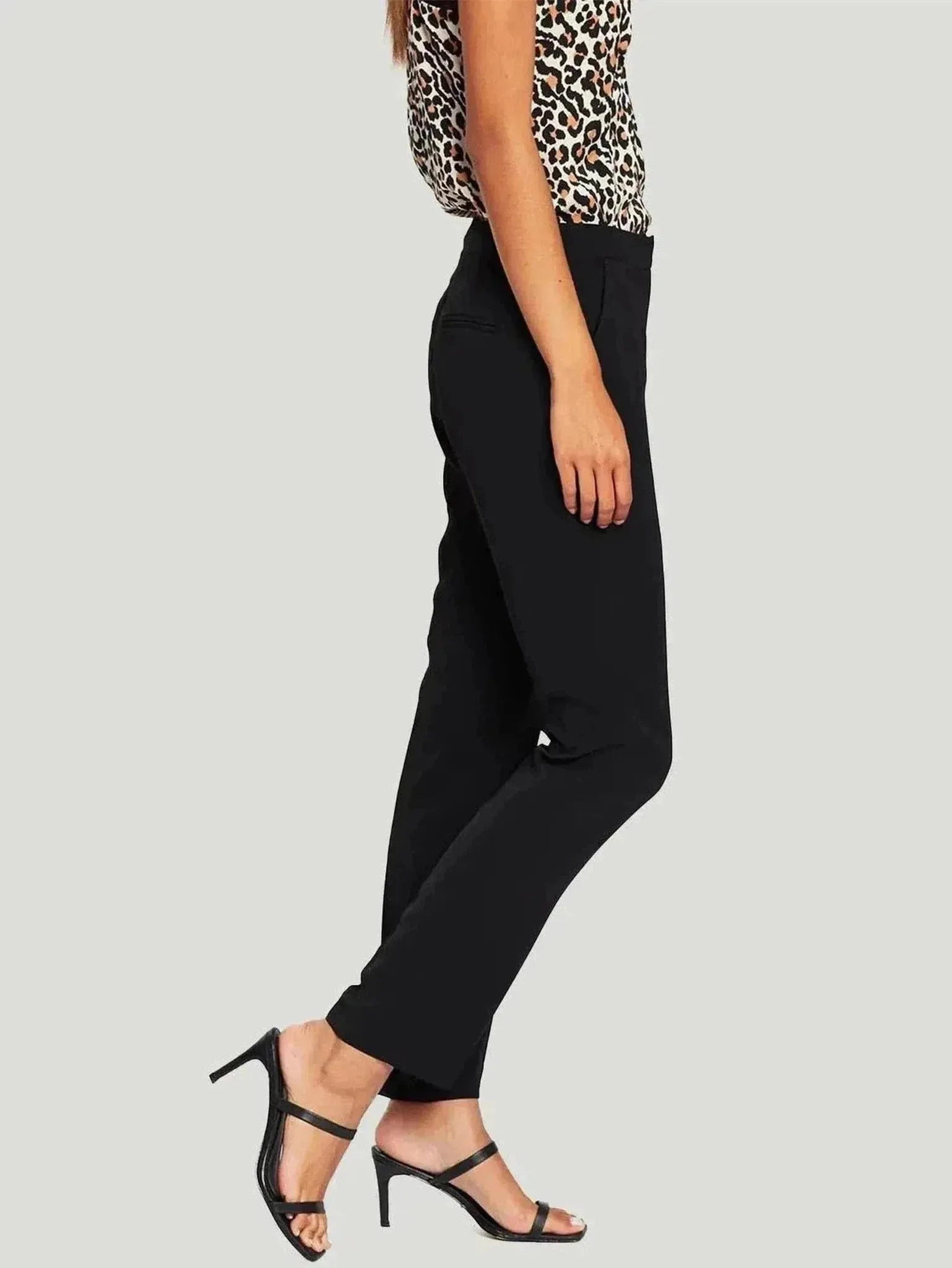 Chic High-Waist Straight-Leg Pants | Premium Fabric Blend | Effortlessly Stylish for Work & Evening Wear | One Posh Closet