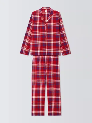 Christmas plaid brushed cotton pyjama set