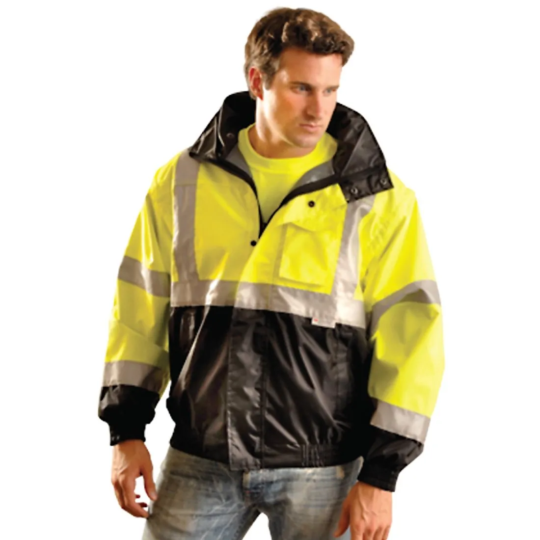 Class 3 Black Bottom Bomber Jacket - XXL