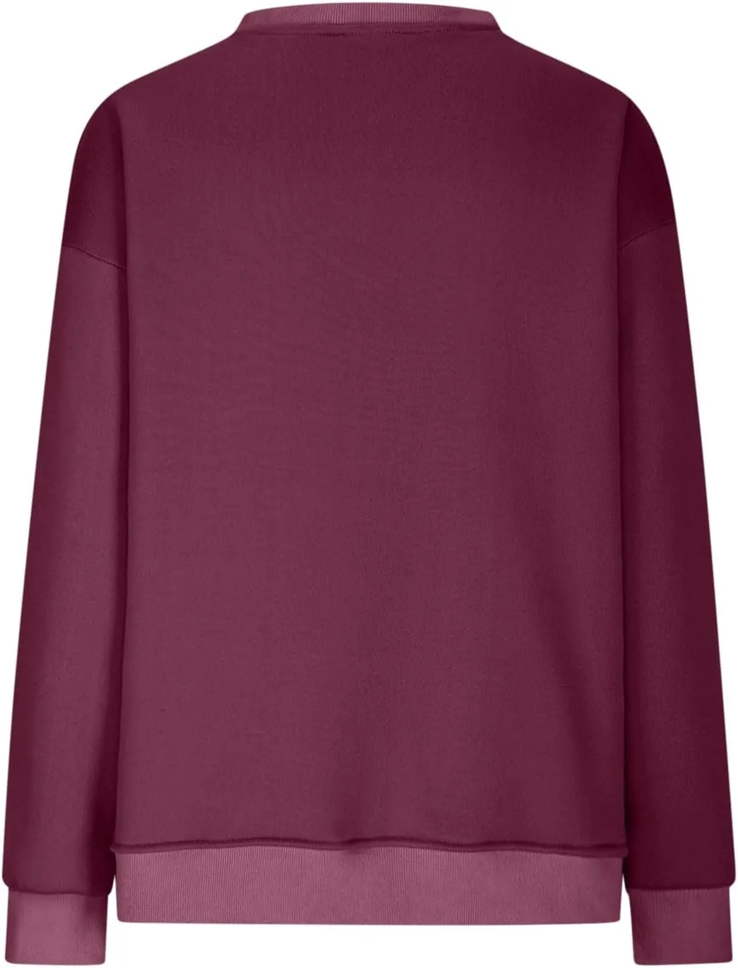 Crewneck Sweatshirts for Women Oversized Patchwork Casual Trendy Fall Tops Long Sleeve Pullover Sweaters with Pockets