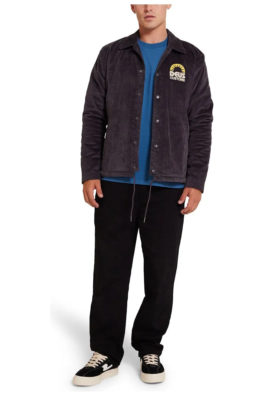 Deus Stokes Coach Jacket in Anthracite