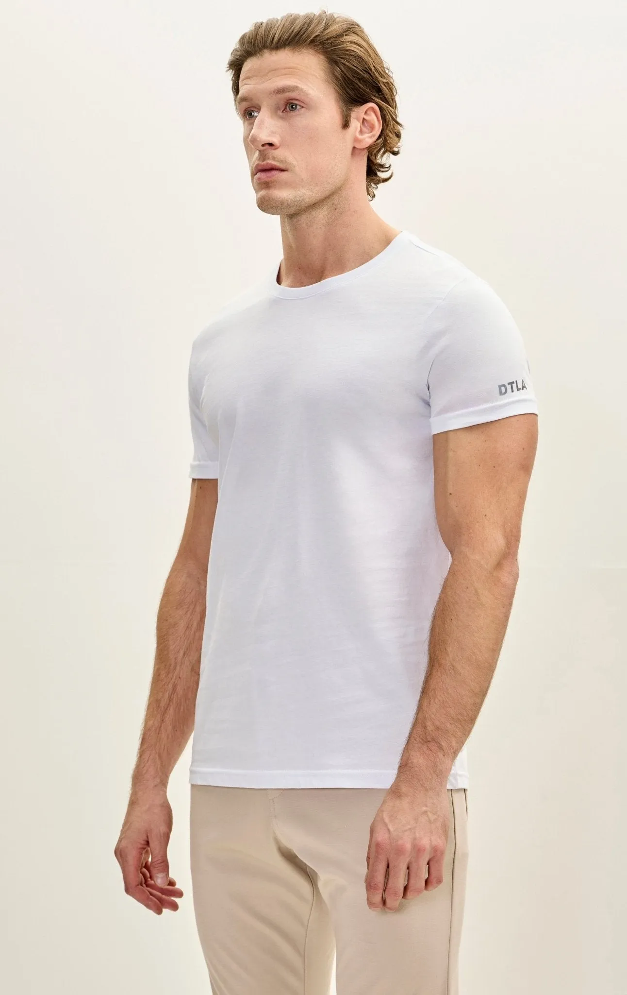 DTLA Cotton Crew-Neck T-Shirt - White