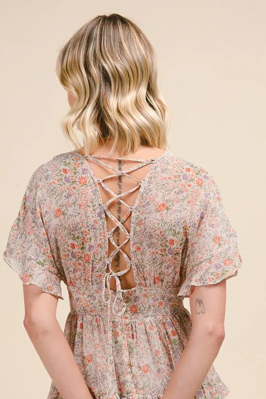 Fhara Flowy Floral Dress
