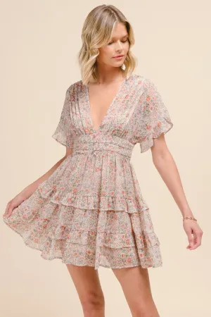 Fhara Flowy Floral Dress