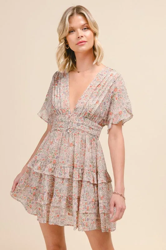 Fhara Flowy Floral Dress