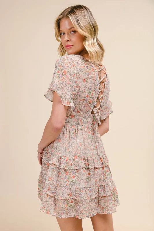 Fhara Flowy Floral Dress