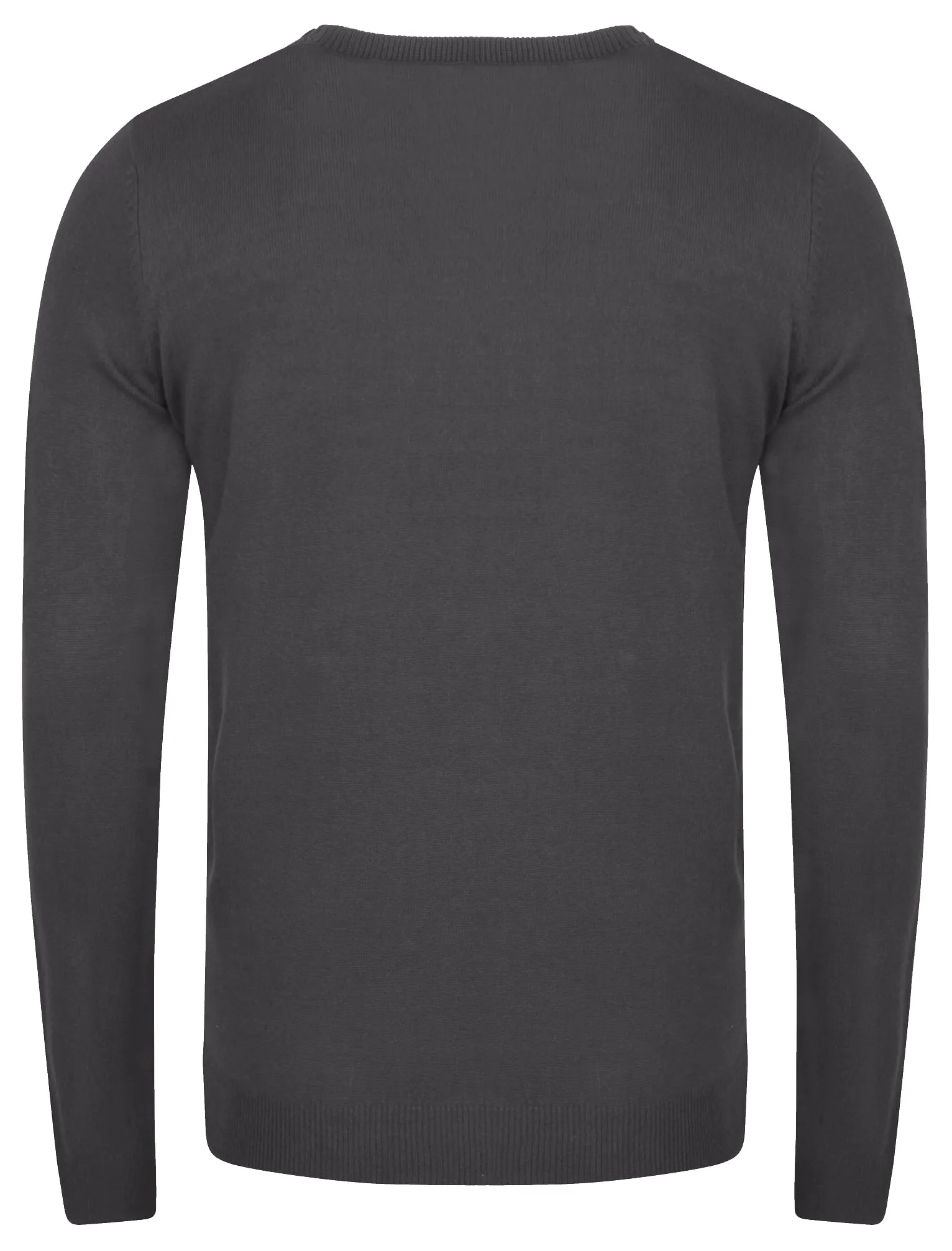 Finley Crew Neck Knitted Jumper in Charcoal - Kensington Eastside