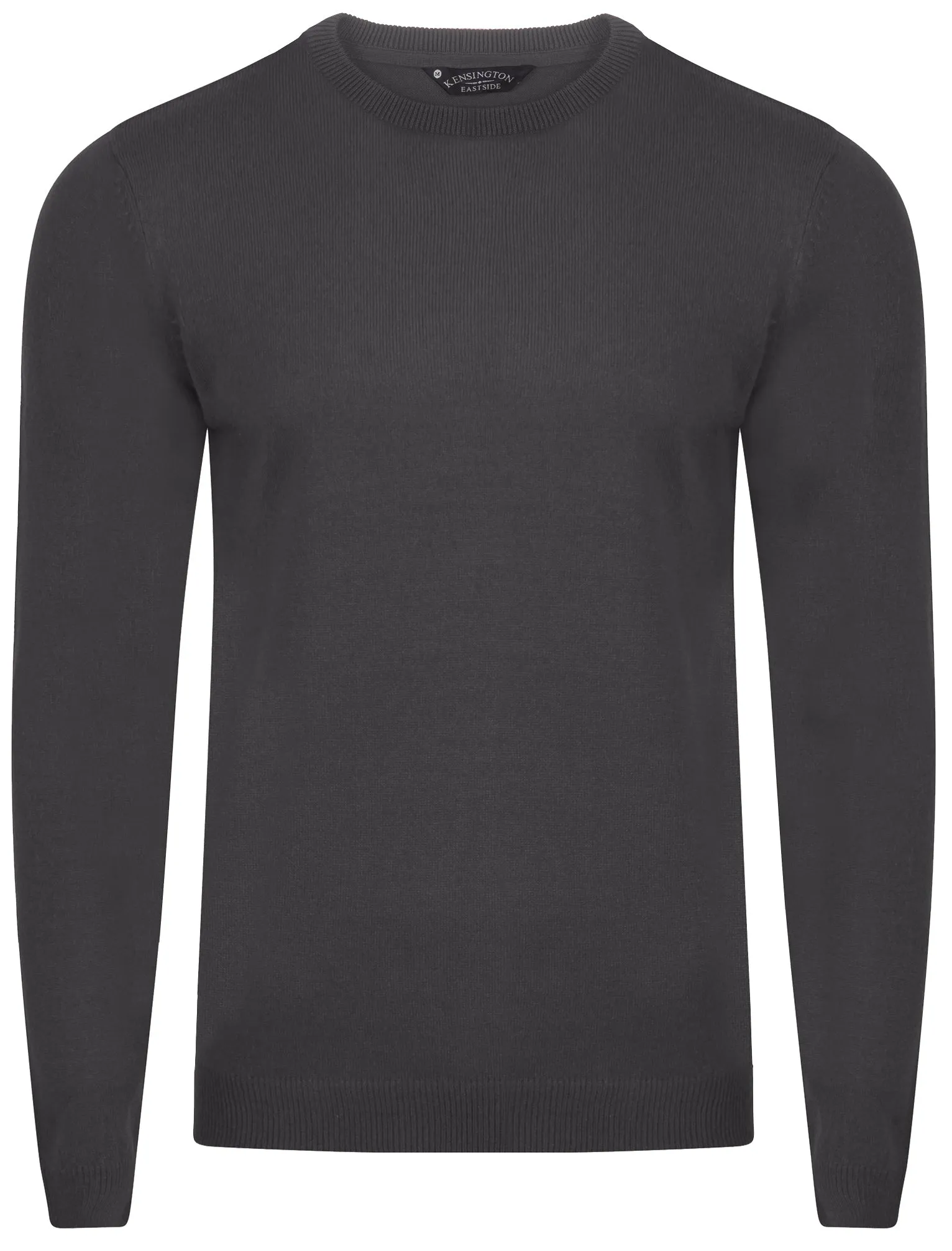 Finley Crew Neck Knitted Jumper in Charcoal - Kensington Eastside