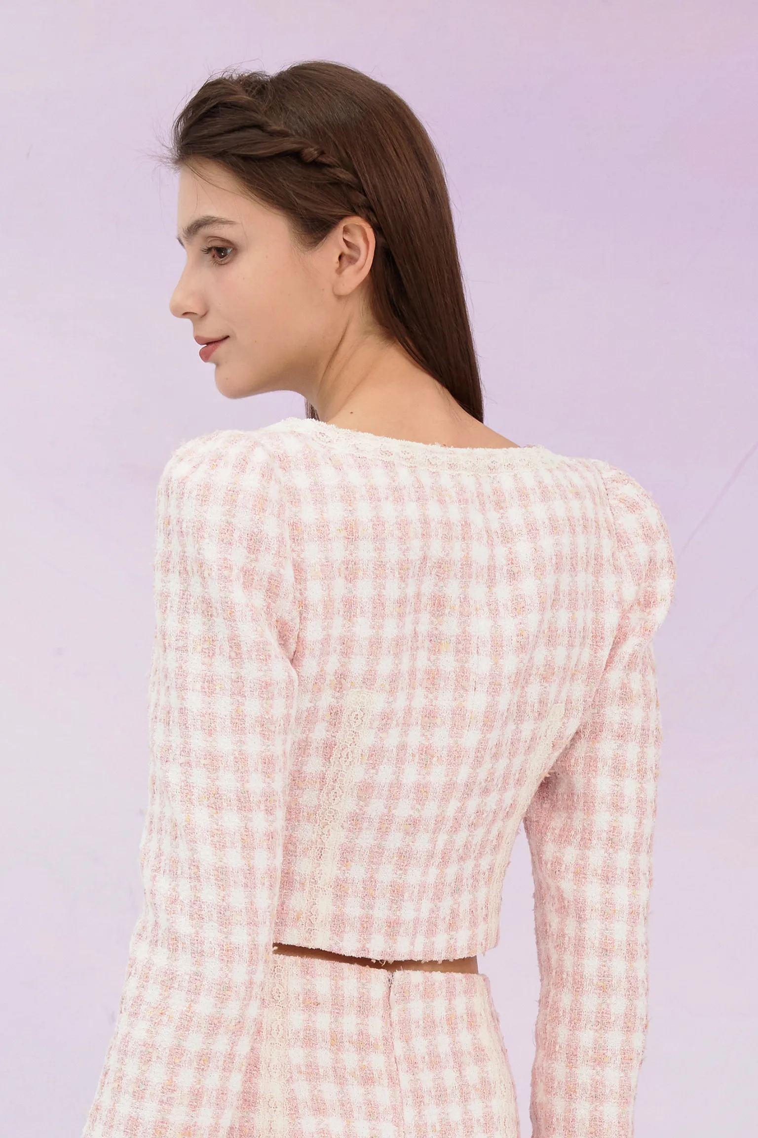 Gennie Pink Tweed Jacket