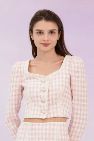 Gennie Pink Tweed Jacket