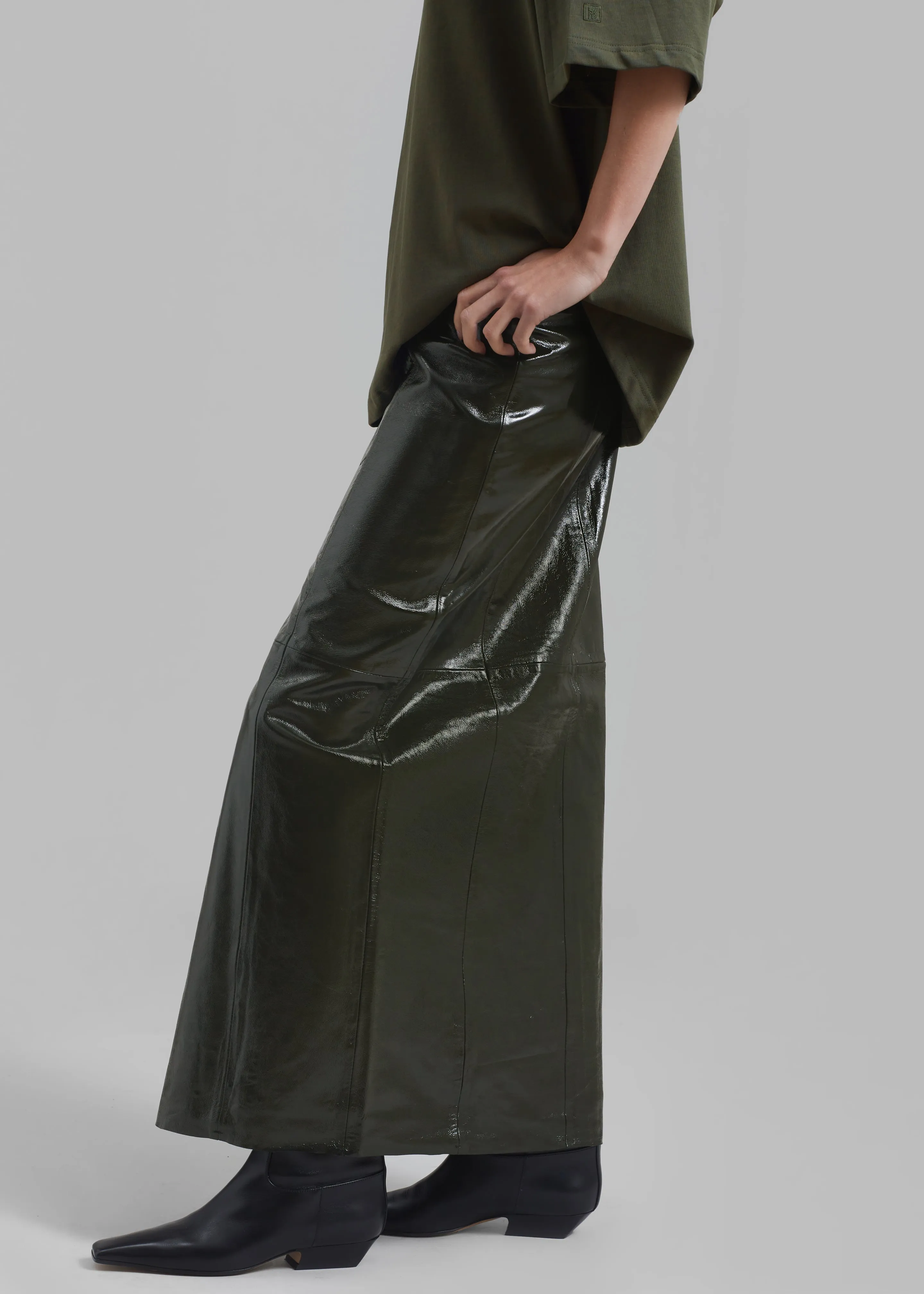 Gestuz Idana GZ HW Skirt - Deep Green