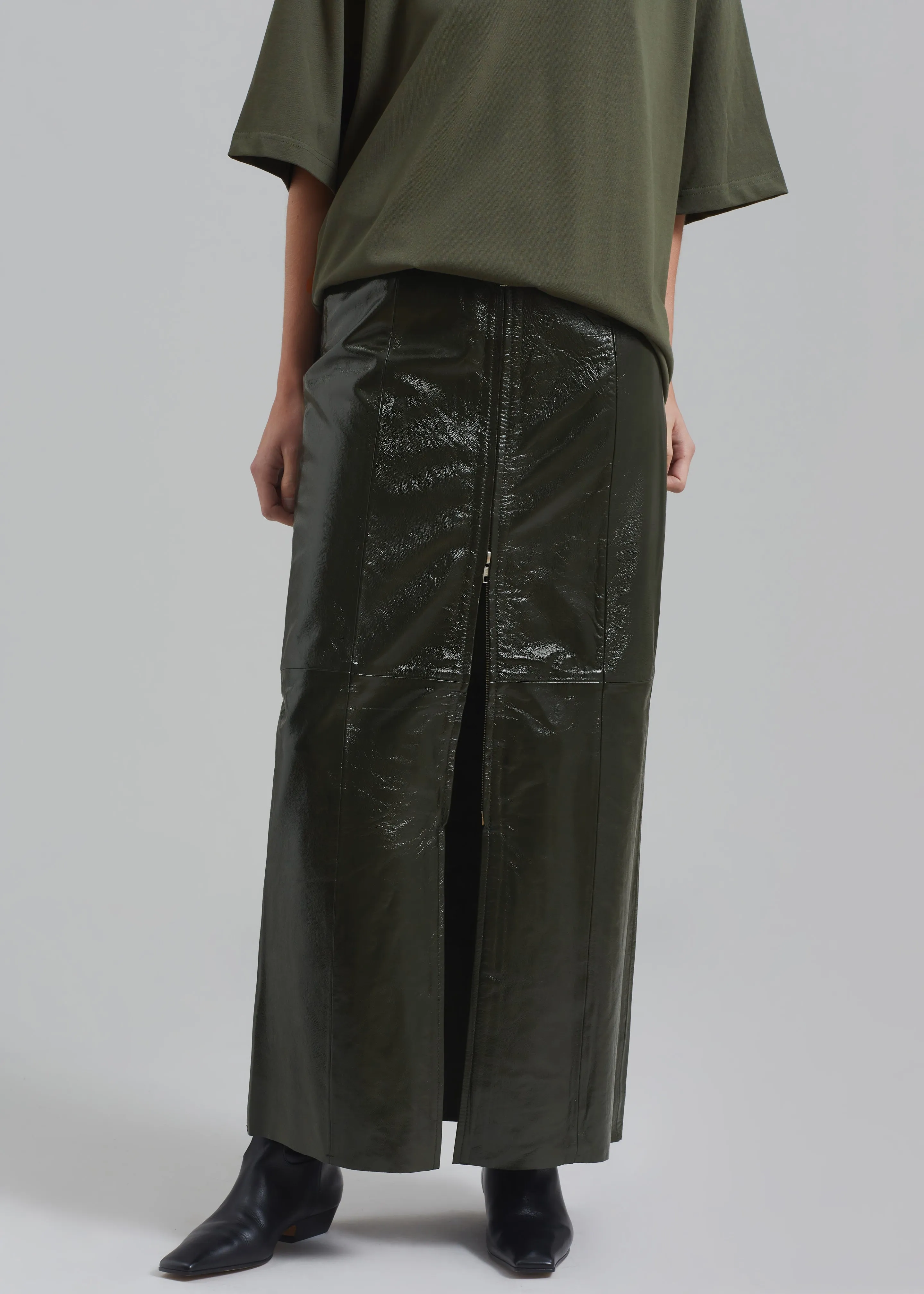 Gestuz Idana GZ HW Skirt - Deep Green