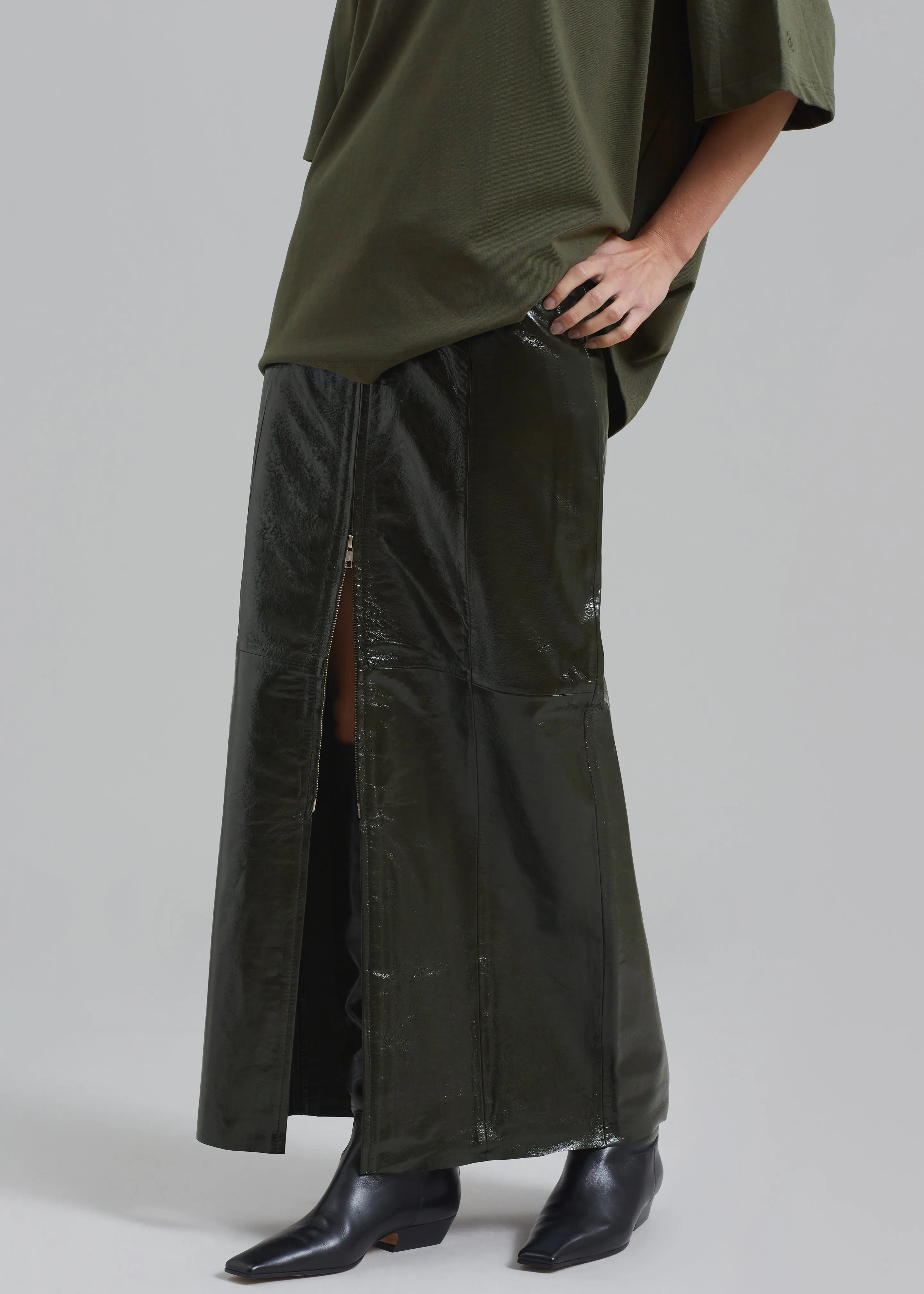Gestuz Idana GZ HW Skirt - Deep Green