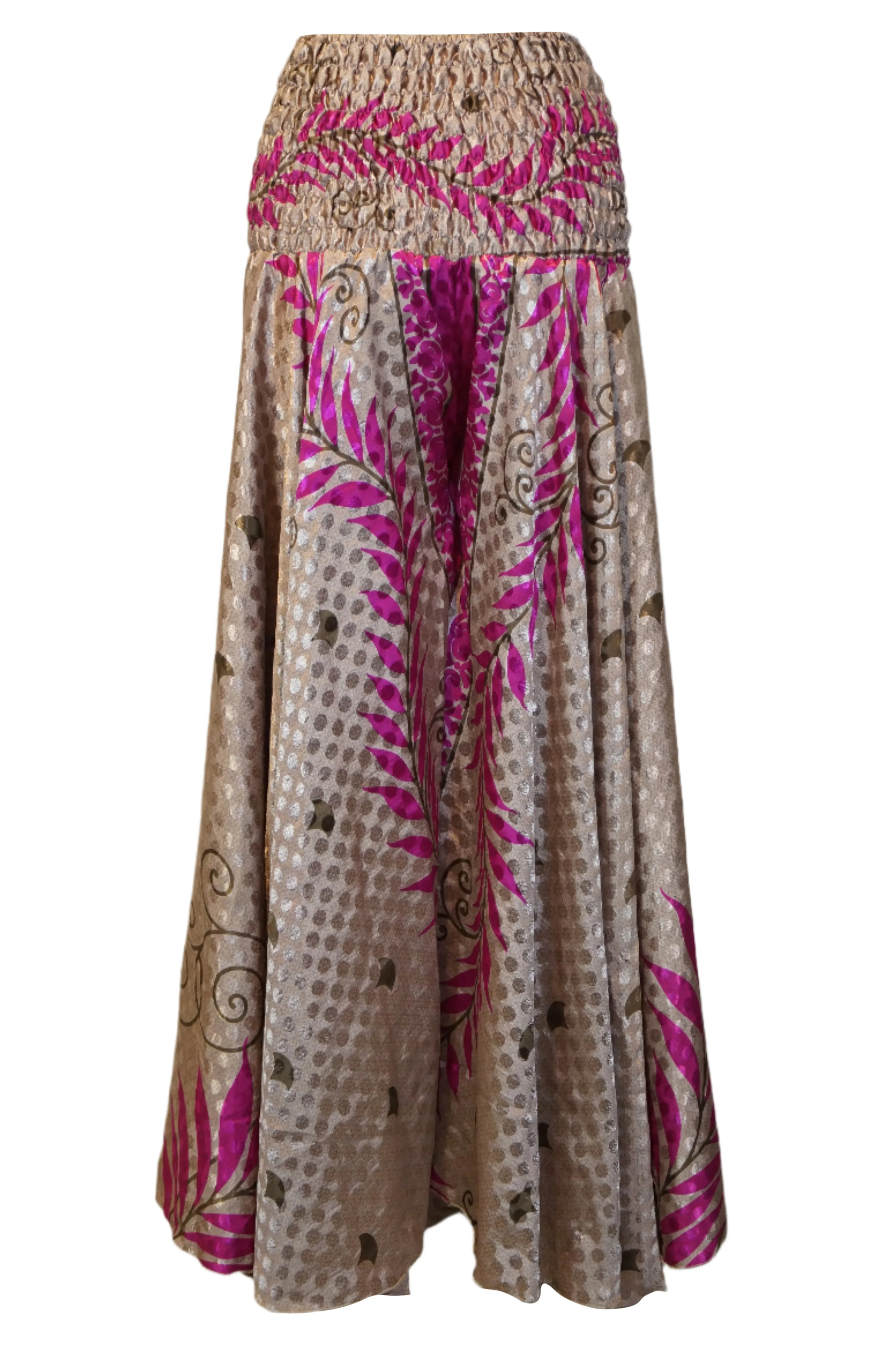 Handmade Coral Pink Boho Floral Palazzo Pants – Breezy, Chic & Timeless SM