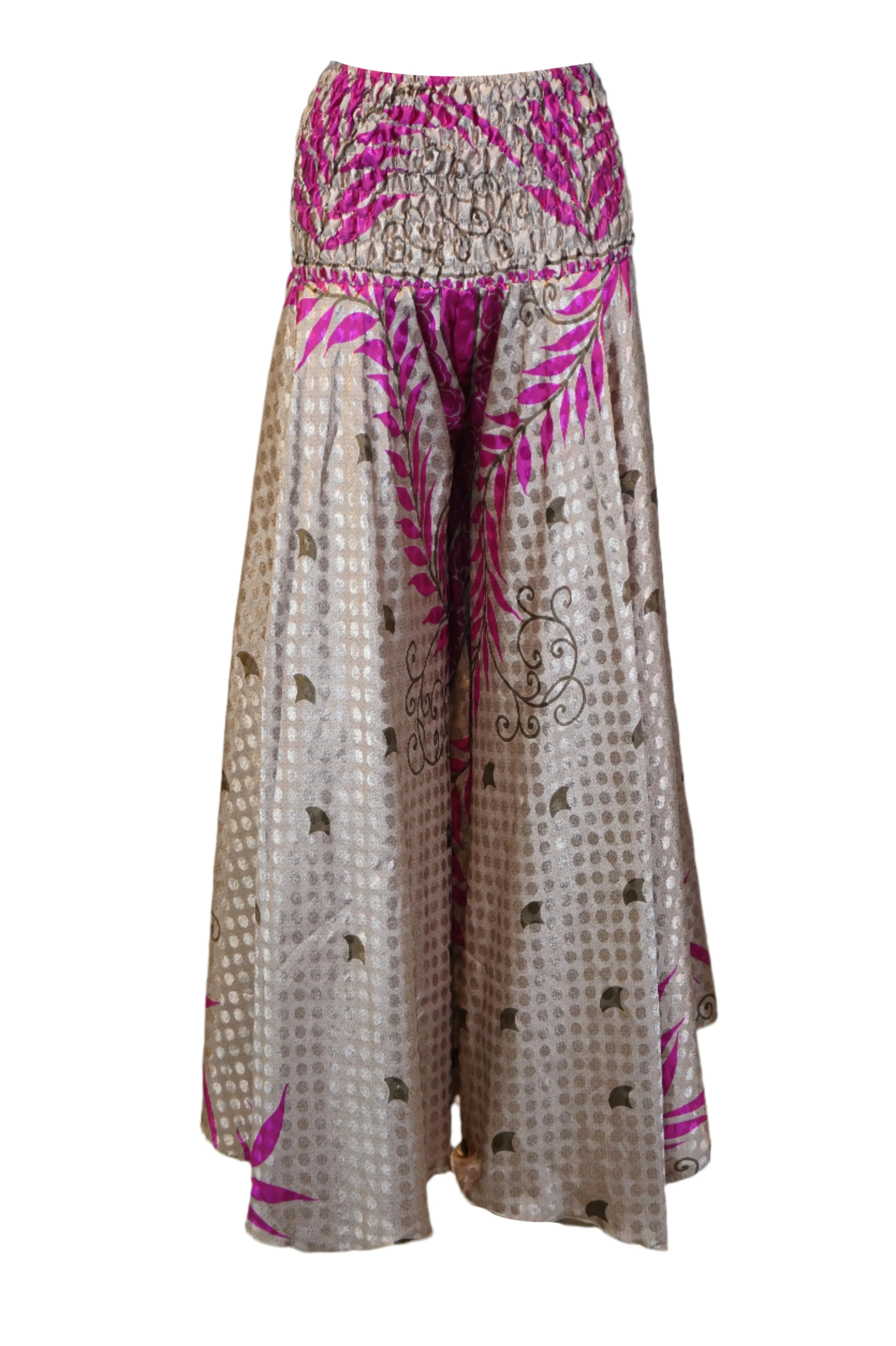 Handmade Coral Pink Boho Floral Palazzo Pants – Breezy, Chic & Timeless SM