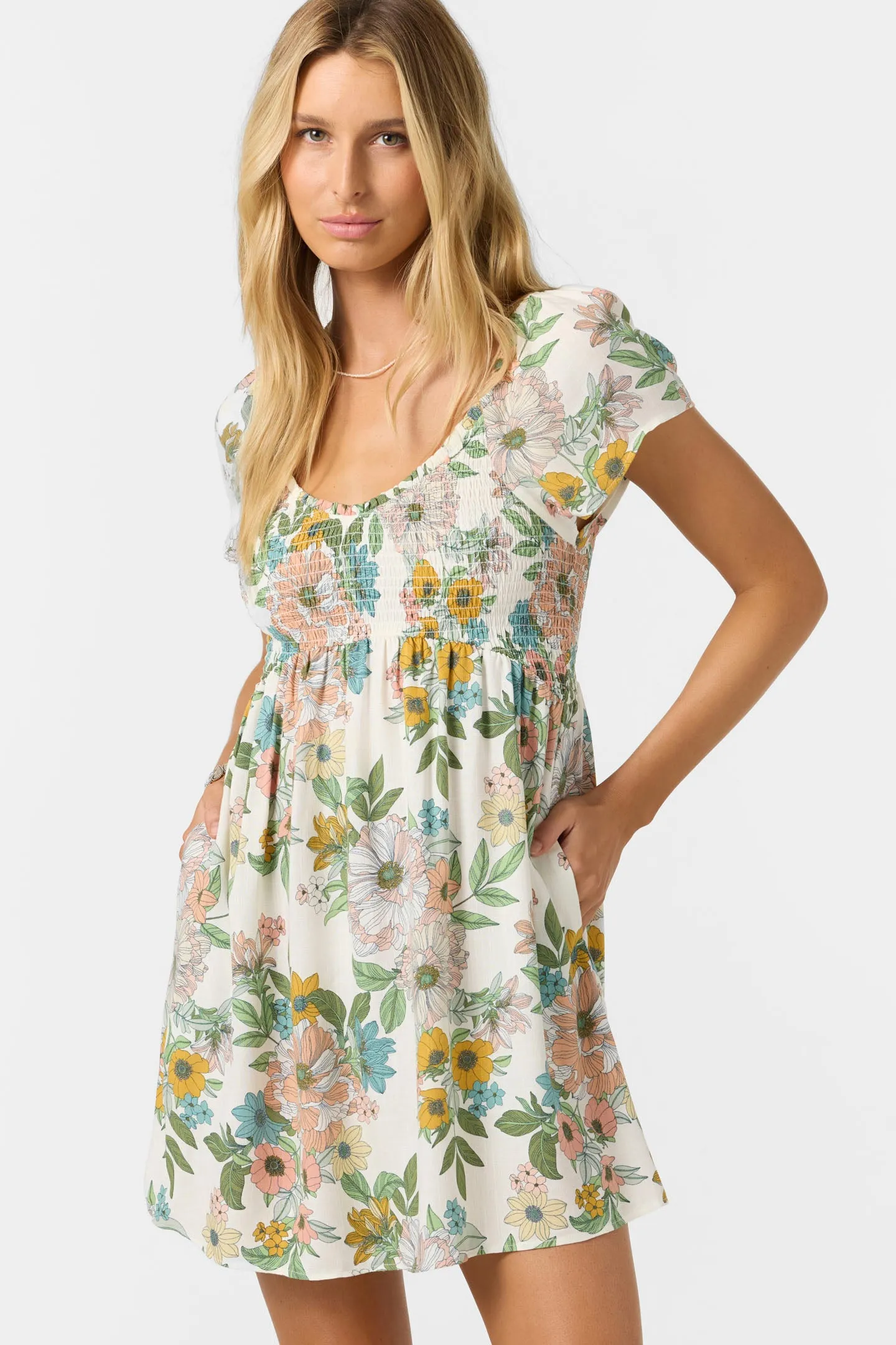HAYZEL FLORAL MINI DRESS