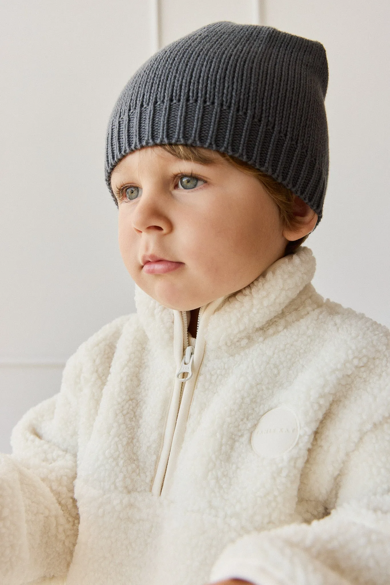 Henrik Zip Pullover - Natural