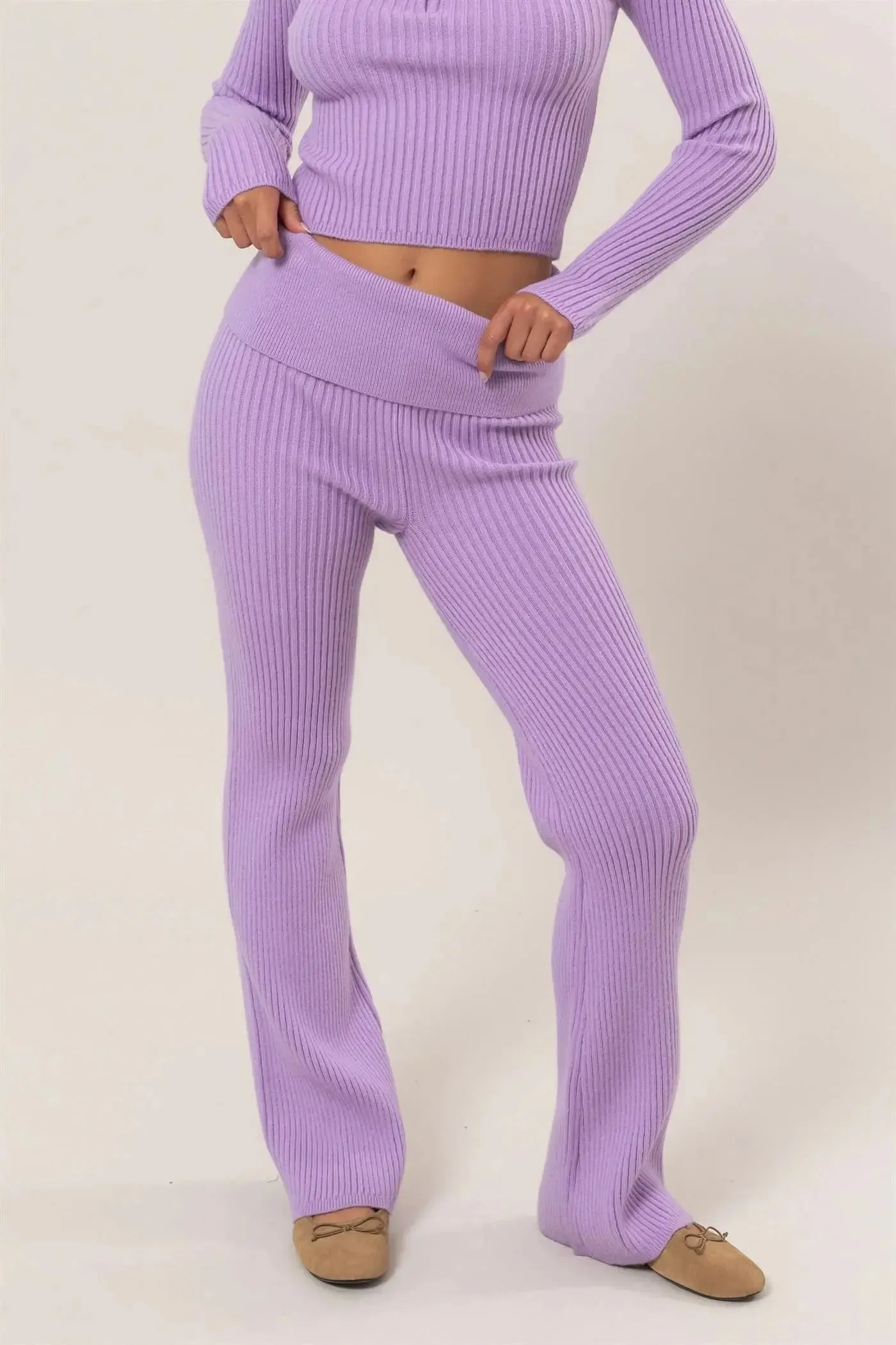 Hyfve Deja Vu Knit Pants – Chic Comfort with Retro Flair