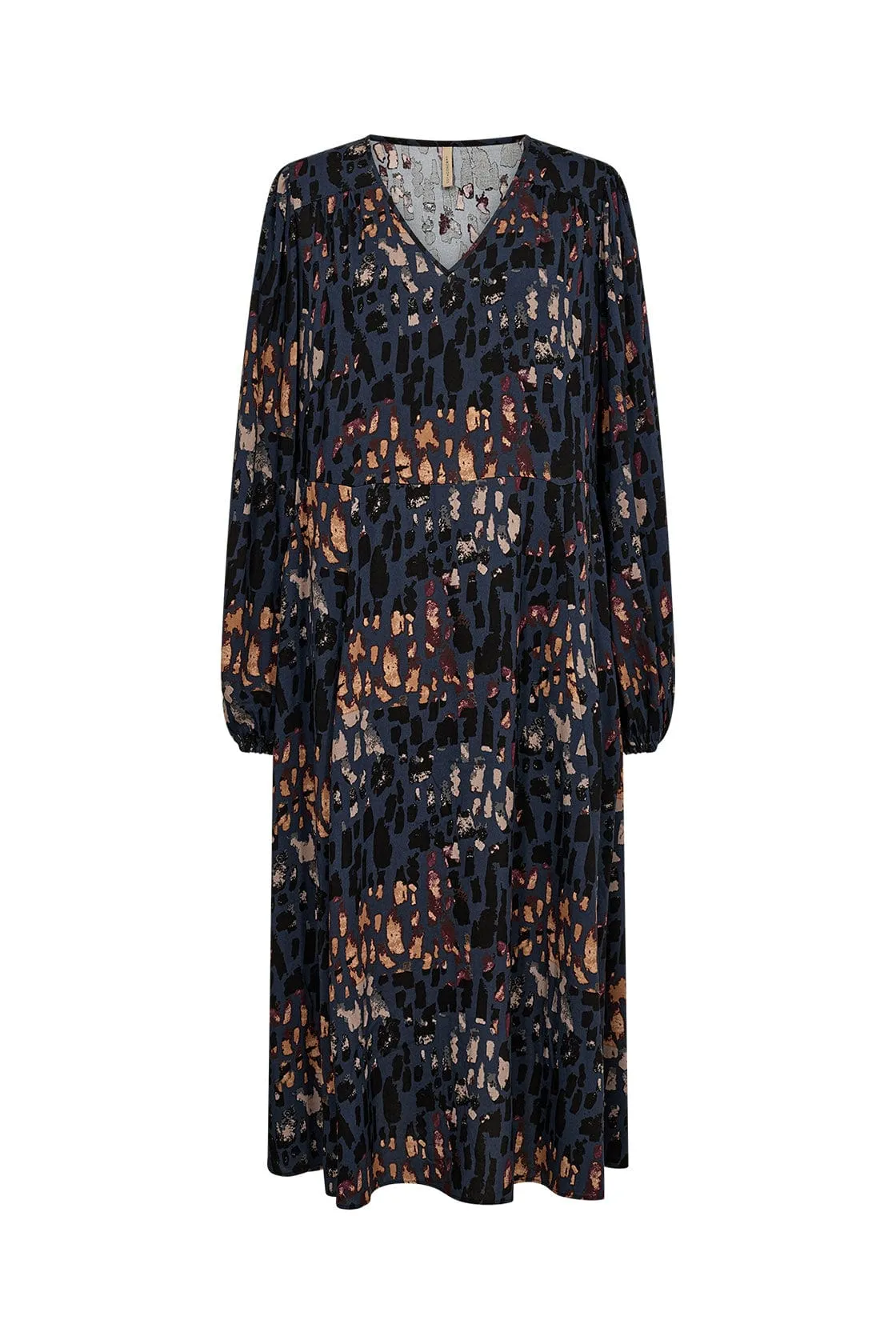 Ima Printed Midi Dress - Blue Iris Combi