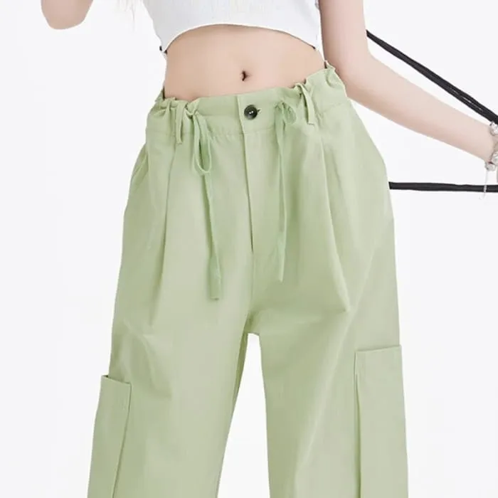 Irregular T-Shirt Green Cargo Pants
