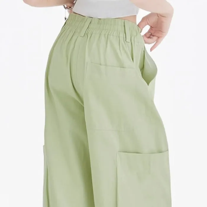 Irregular T-Shirt Green Cargo Pants