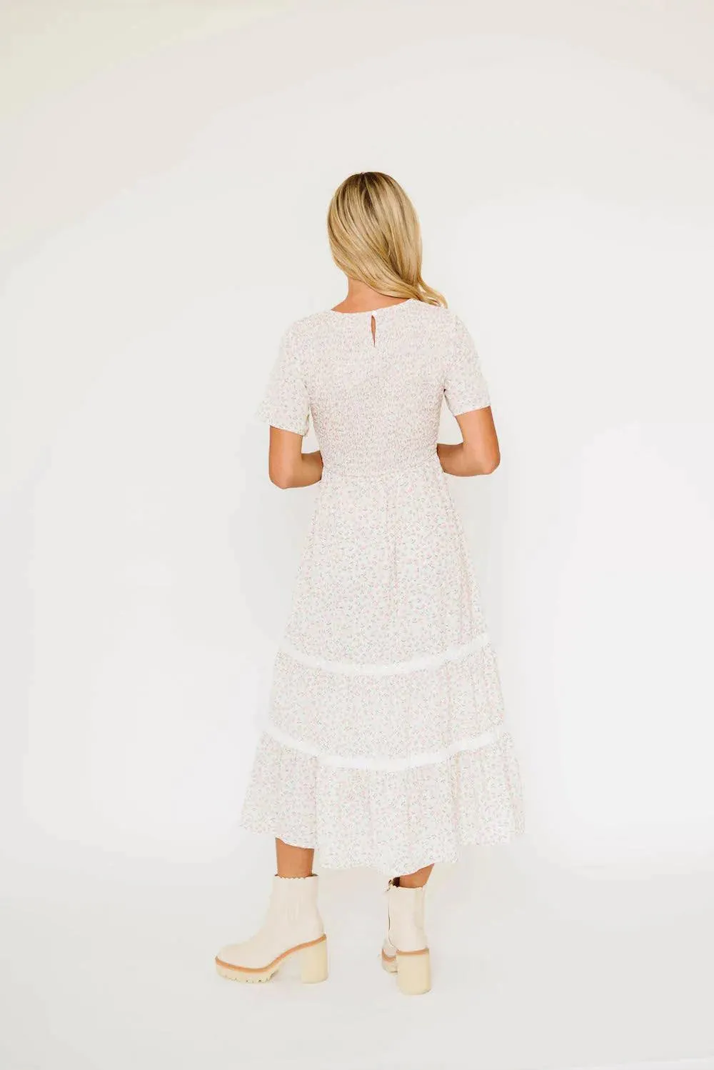 Isla Dress in Light Blush