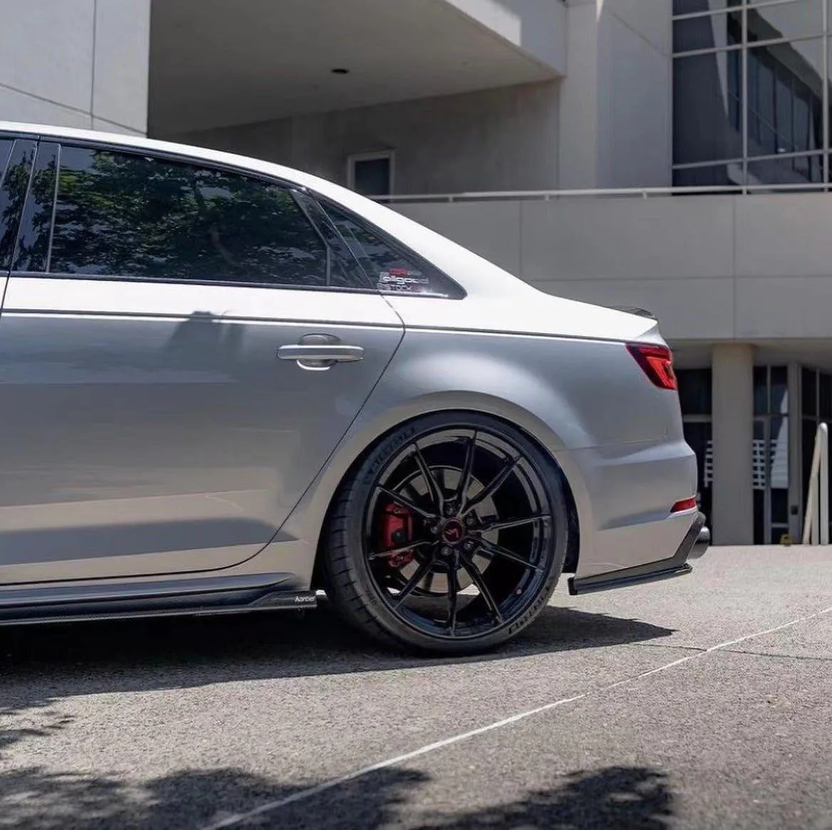 Karbel Carbon Side Skirts & Upper Side Skirt Trim for Audi S4 & A4 S Line B9/B9.5 Carbon Fiber