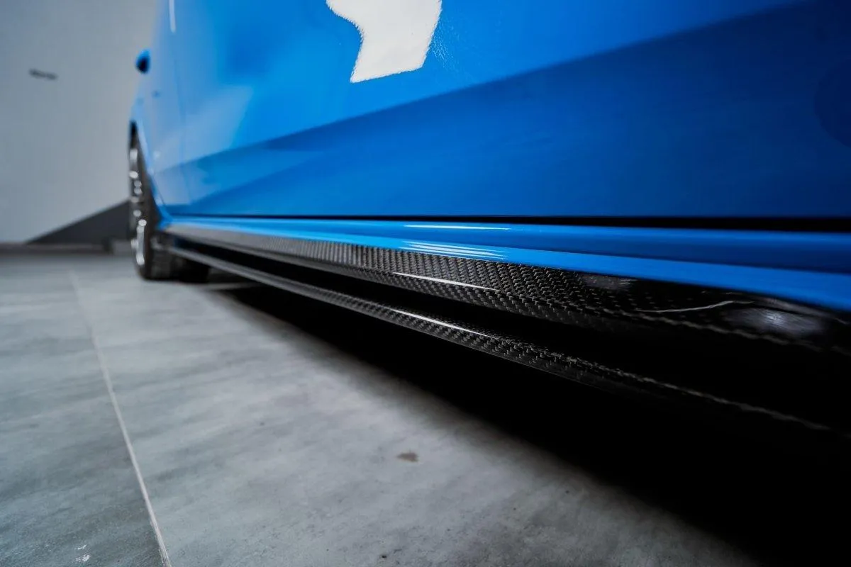 Karbel Carbon Side Skirts & Upper Side Skirt Trim for Audi S4 & A4 S Line B9/B9.5 Carbon Fiber