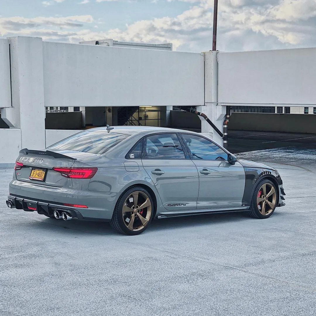 Karbel Carbon Side Skirts & Upper Side Skirt Trim for Audi S4 & A4 S Line B9/B9.5 Carbon Fiber