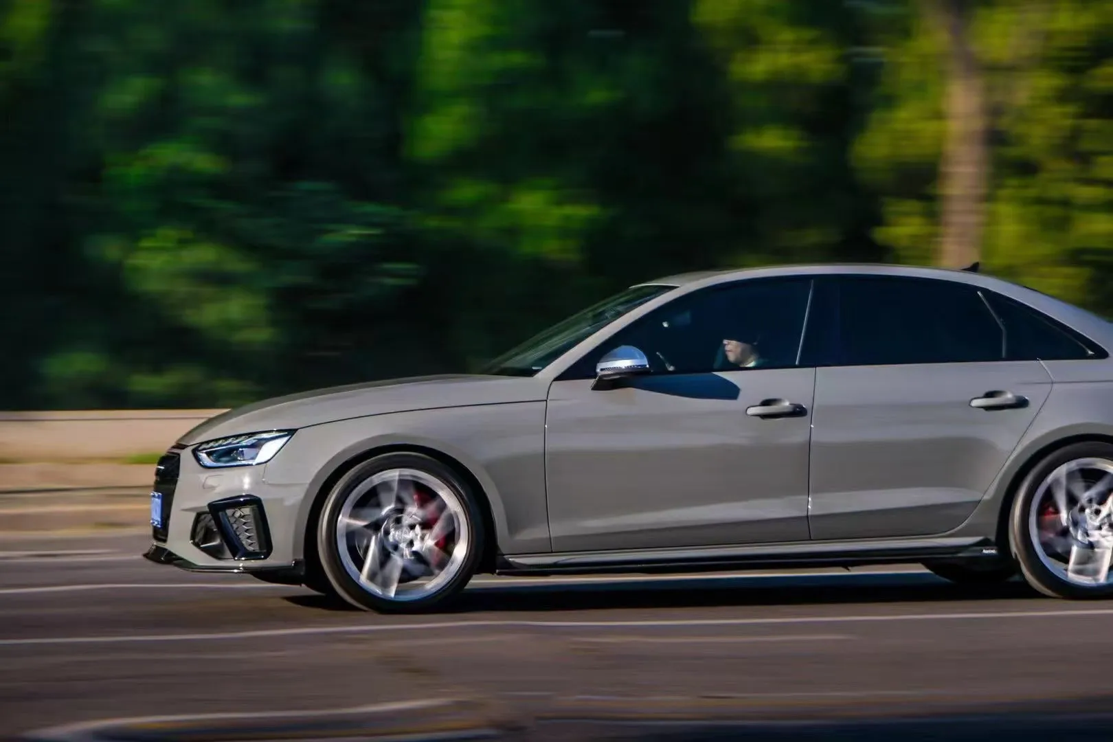 Karbel Carbon Side Skirts & Upper Side Skirt Trim for Audi S4 & A4 S Line B9/B9.5 Carbon Fiber